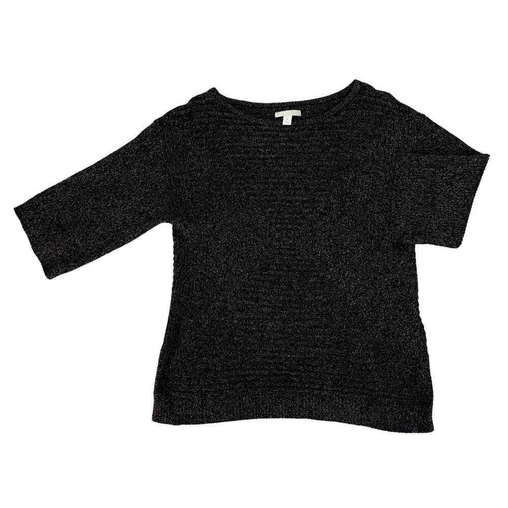Dana Buchman Black Scoop Neck Sweater Womens Size L